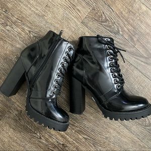 Black booties size 6